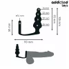 ADDICTED TOYS – szilikon anális plug gyűrűvel, Modell 5