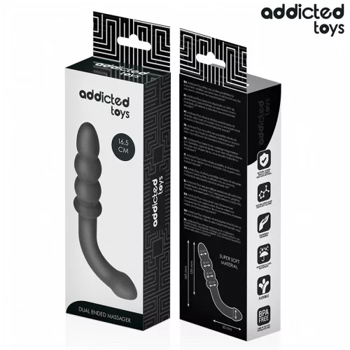 ADDICTED TOYS – dupla szilikon anális masszírozó 16,5 cm