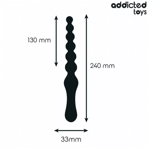 ADDICTED TOYS – dupla anál vibrátor szilikon, 24 cm