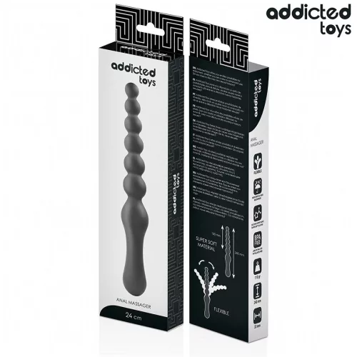 ADDICTED TOYS – dupla anál vibrátor szilikon, 24 cm