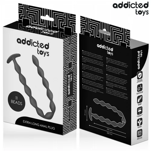 ADDICTED TOYS – extra hosszú szilikon anális dugó