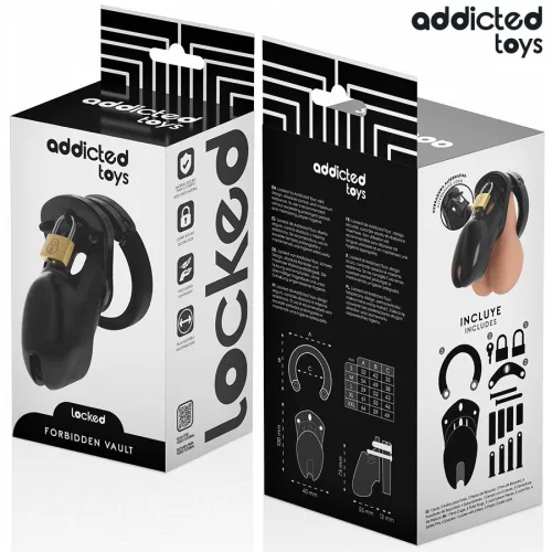ADDICTED TOYS LOCKED – izgató péniszketrec 10 cm