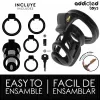 ADDICTED TOYS LOCKED – szilikon pénisz ketrec 8,5 cm