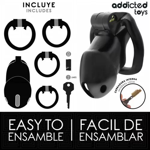 ADDICTED TOYS LOCKED – zárható péniszketrec (M)