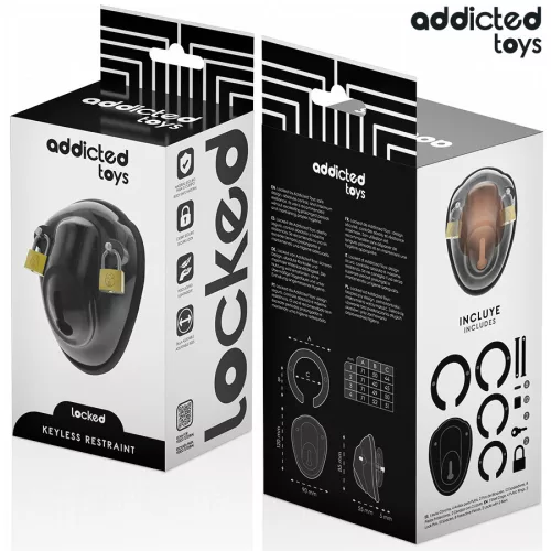 ADDICTED TOYS LOCKED – kulcs nélküli pénisz ketrec 11,5 cm