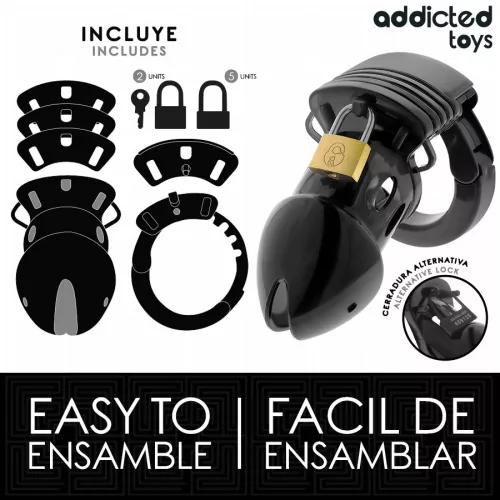 ADDICTED TOYS LOCKED - 7,5 cm hiszti-fogó pénisz ketrec