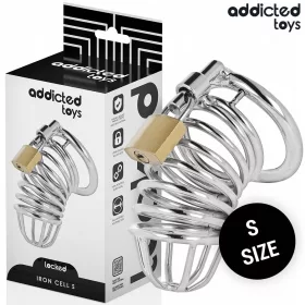   ADDICTED TOYS LOCKED – fém pénisz ketrec, S méret (4 cm)