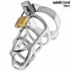ADDICTED TOYS LOCKED – ezüst fém pénisz ketrec M méret