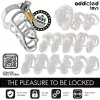 ADDICTED TOYS LOCKED – ezüst fém pénisz ketrec M méret