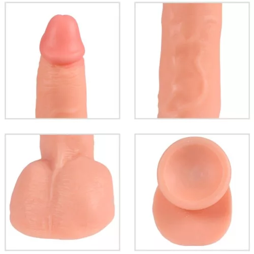 SHEQU - távirányítós vibráló dildó, 24,5 cm