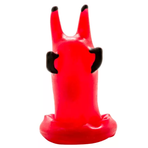 CONDOMERIE - kézzel festett kuriózum óvszer, vörös ördög