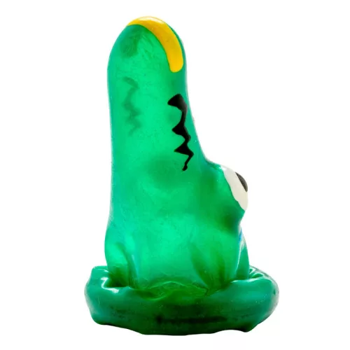 CONDOMERIE – handbemaltes Kondom mit Krokodilmuster