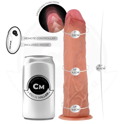 Cock Miller - realisztikus dildó távirányítóval és vákuumos csészével