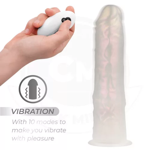 COCK MILLER – vibráló, világító dildó tapadókoronggal, távirányítóval