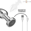 INTENSE - távirányítós fém anális vibrátor 10 rezgési móddal