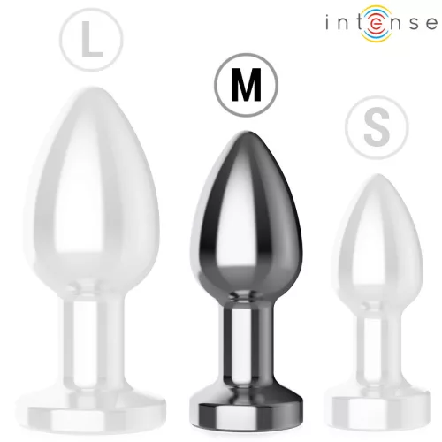 INTENSE - távirányítós fém anális vibrátor 10 rezgési móddal