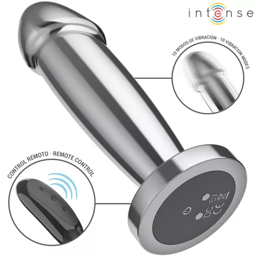 INTENSE – fémből készült vibráló análplug távirányítóval