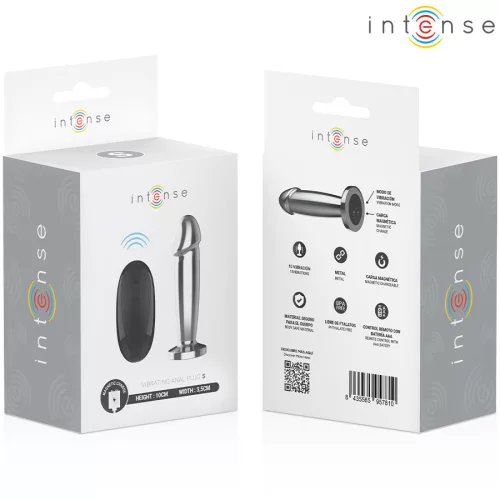 INTENSE – fémből készült vibráló análplug távirányítóval