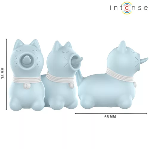 INTENSE - 360º forgó nyelvű csiklóizgató kék színben
