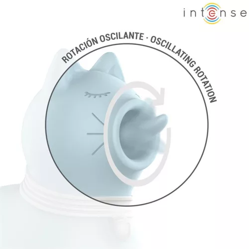 INTENSE - 360º forgó nyelvű csiklóizgató kék színben