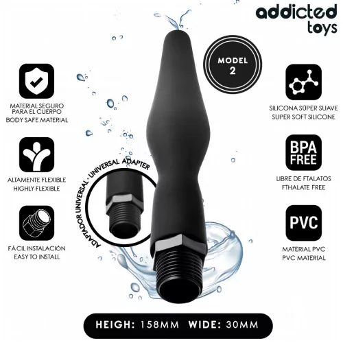 ADDICTED TOYS – univerzális adapteres anális tisztító eszköz