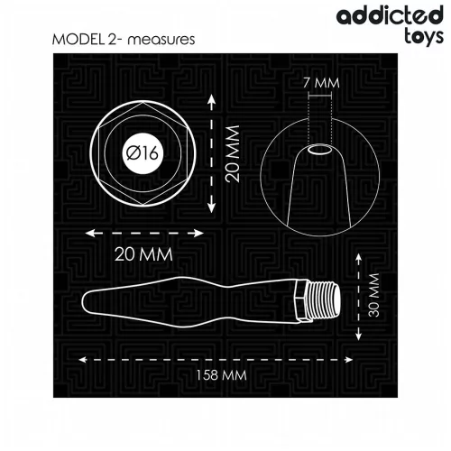 ADDICTED TOYS – univerzális adapteres anális tisztító eszköz