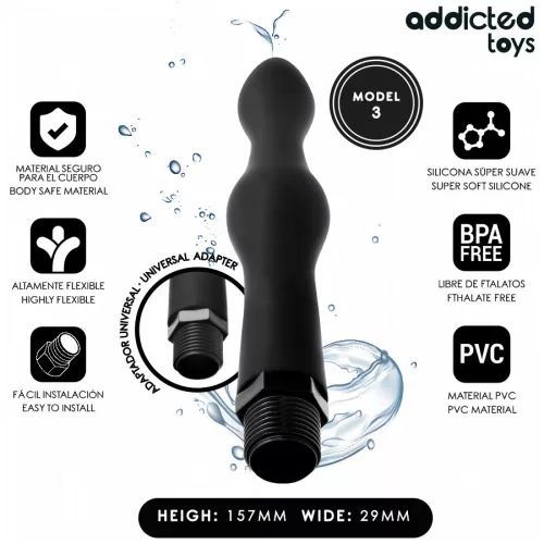ADDICTED TOYS – univerzális adapteres anális tisztító
