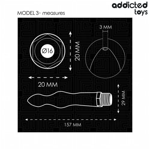 ADDICTED TOYS – univerzális adapteres anális tisztító