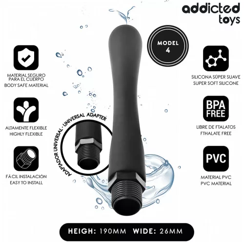 ADDICTED TOYS - univerzális adapteres anális tisztító