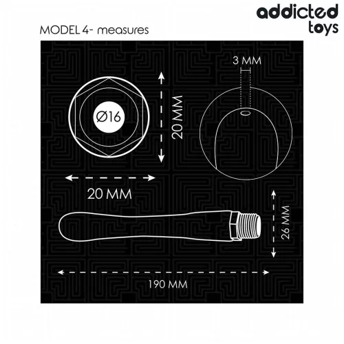 ADDICTED TOYS - univerzális adapteres anális tisztító