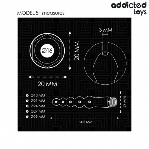 ADDICTED TOYS – prémium anális tisztító univerzális adapterrel