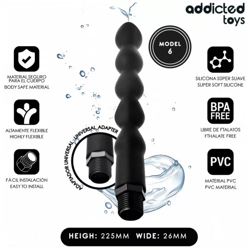 ADDICTED TOYS – univerzális adapteres anális tisztító