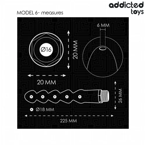 ADDICTED TOYS – univerzális adapteres anális tisztító