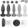 ADDICTED TOYS – vibráló nyelvű anális dugó távirányítóval