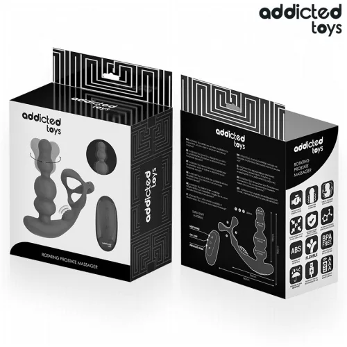 ADDICTED TOYS – forgó prosztata vibrátor távirányítóval