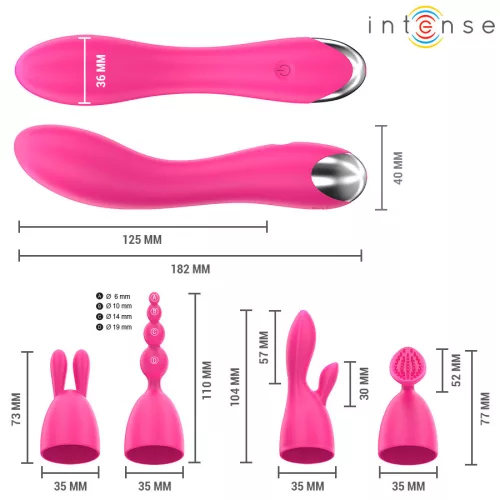 INTENSE – cserélhető fejű prémium vibrátor