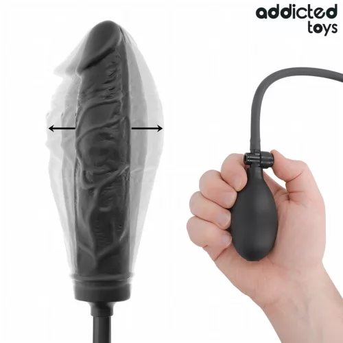 Addicted Toys felfújható dildó állítható méret P-pont stimuláló szilikon