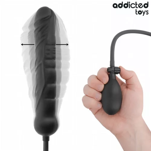 Addicted Toys Dildó Felfújható, Állítható Méret XL Fekete