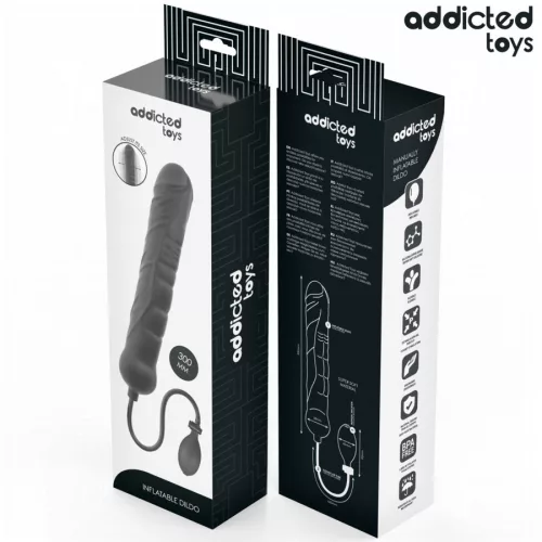 Addicted Toys Dildó Felfújható, Állítható Méret XL Fekete