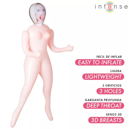 INTENSE DOLLS - Ingrid – fújható játékfigura három nyílással