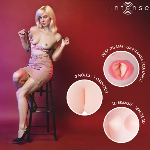 INTENSE DOLLS - Ingrid – fújható játékfigura három nyílással