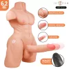 INTENSE DEEP TOUCH – távirányítós vibráló torso dildóval