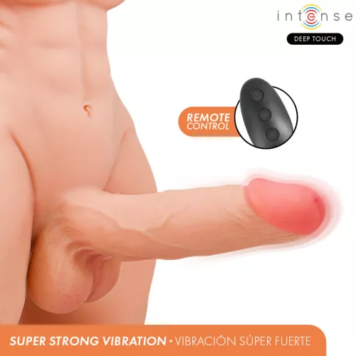 INTENSE DEEP TOUCH – távirányítós vibráló torso dildóval