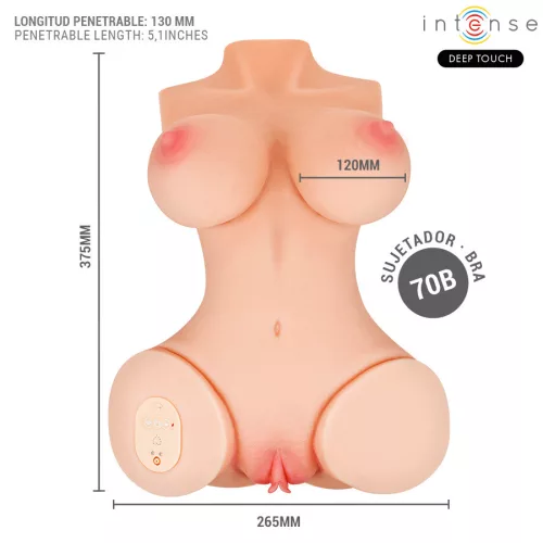 INTENSE DEEP TOUCH – távirányítós vibráló anál és vaginális maszturbátor