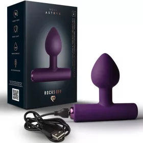 Rocks-off Anál plug Rezgő 16 funkció USB-töltés Lila