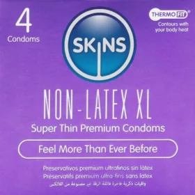   Skins óvszer latexmentes, ultra vékony, 57 mm XL 4 darabos csomag