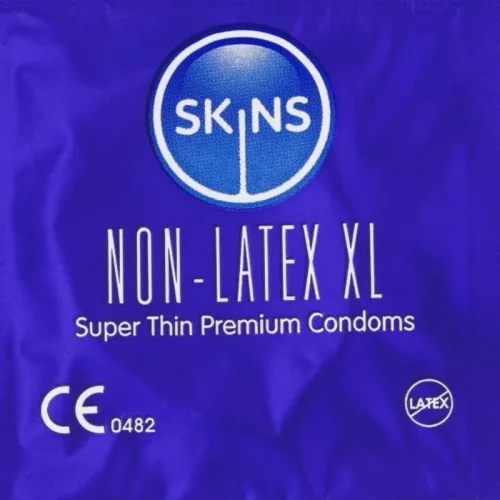 Skins óvszer latexmentes, ultra vékony, 57 mm XL 4 darabos csomag