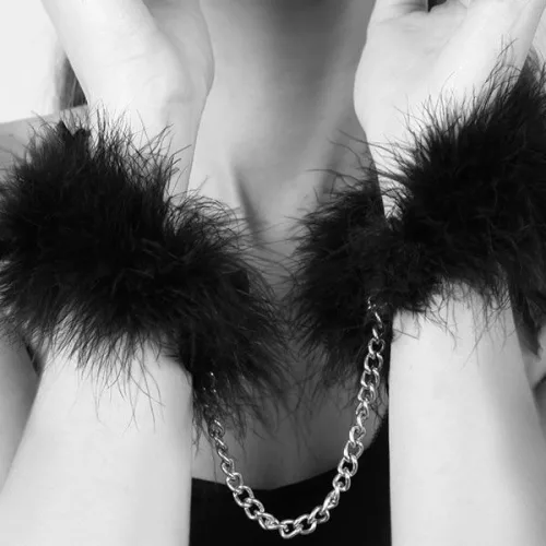 Bijoux Indiscrets Za Za Zu tollas csuklóbilincs - fekete