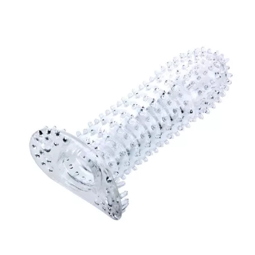 BAILE - Pink stimuláló ponttal ellátott pénisz burkolat 14 cm