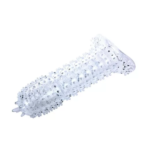 BAILE - Pink stimuláló ponttal ellátott pénisz burkolat 14 cm